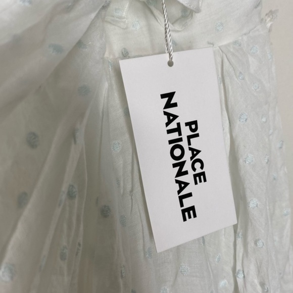 Place Nationale La Vernette Strappy White Bridal Sun Mini Dress NWT - Picture 13 of 16